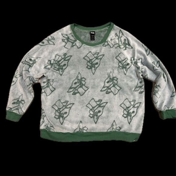 Star Wars The Mandalorian yoda Womens 2-Piece Fleece Jogger Lounge Set X… - Picture 6 of 15